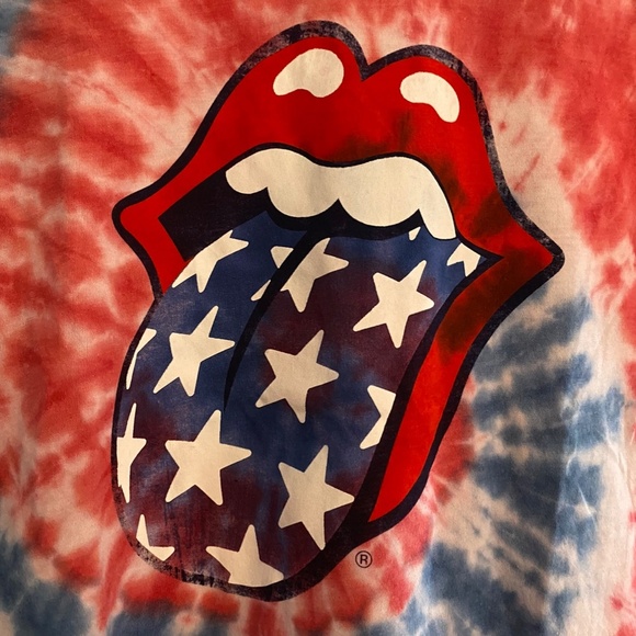 NWT Children's Unisex The Rolling Stones Short Sleeve Tie Dye Tee LARGE 10/12 - Picture 3 of 5